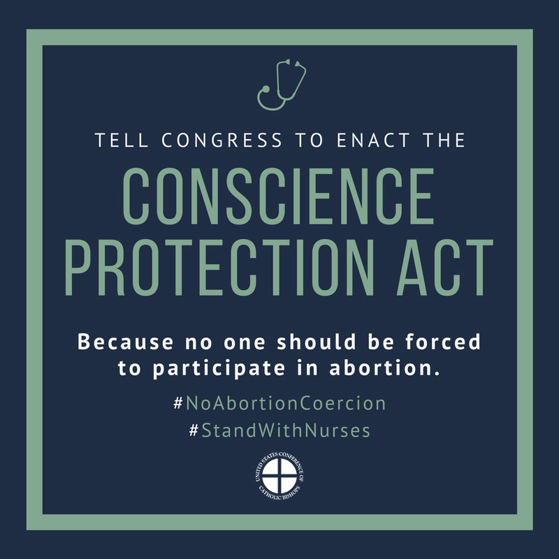 Show Your Support the Conscience Protection Act Knights of Columbus