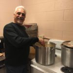 Joe Leclair working on his world class Pasta Fagioli