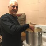 Joe Leclair working on his world class Pasta Fagioli