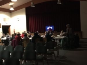 Patrons enjoyed a sit down meal and a movie as part of the event.