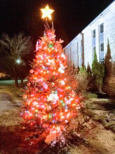 The 2018 Church of the Infant Saviour Christmas Tree is lit!