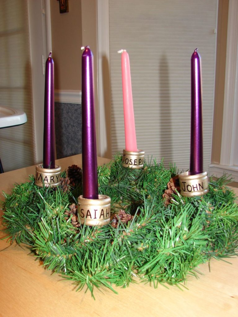 A traditional Advent Wreath