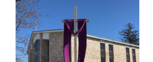 The Church of the Infant Saviour in Pine Bush NY - Lent Crucifix Display