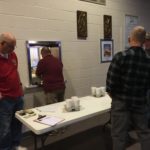 L to R: Brothers Knights Ray Perry, Matt Rommel, Mike Fennick, and Bernie Henke helped man the front serving station.