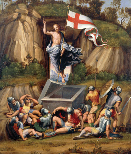 Resurrection of Christ by an anonymous artist of Ferrara, Italy