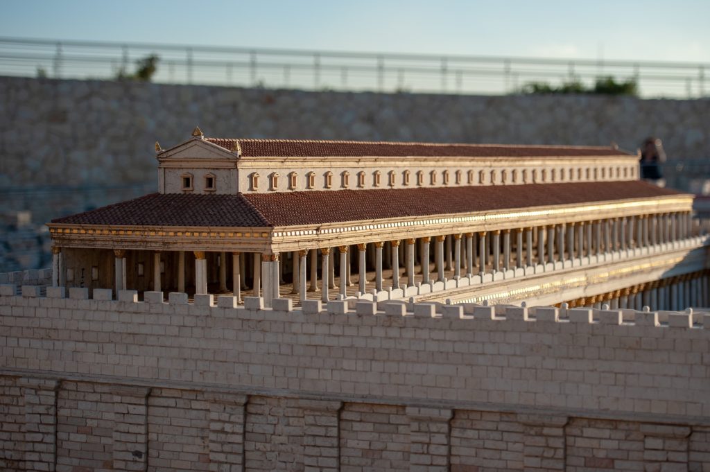 A model depicting the Temple of Jerusalem in Israel