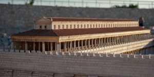 A model depicting the Temple of Jerusalem in Israel