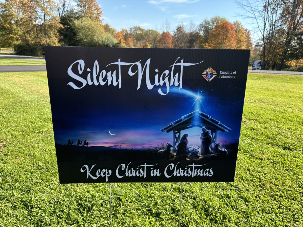 2024 Keep Christ in Christmas Lawn Signs Fundraiser