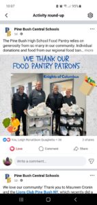 Our Brother Knights as the PBSCD Food Pantry helping out with food deliveries.