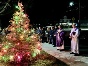 The 2025 Church of the Infant Saviour Christmas Tree lighting