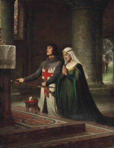 The Dedication by Edmund Blair Leighton (oil on canvas, 1908) / Wikimedia Commons