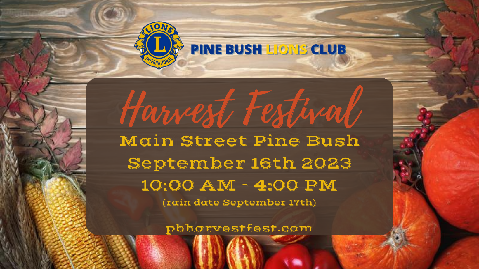 2023 Annual Pine Bush Harvestfest Raffle Fundraiser